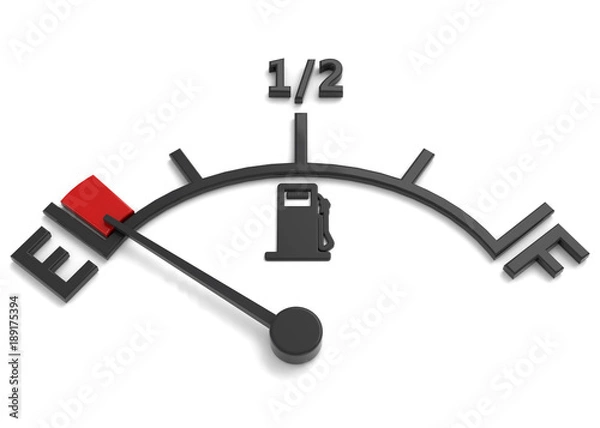 Fototapeta Empty Fuel - 3D