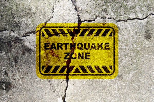 Obraz earthquake background