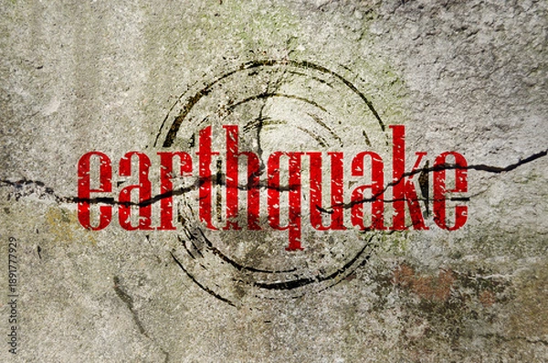 Obraz earthquake background