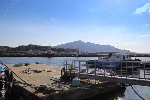 Obraz 北九州市の洞海湾風景