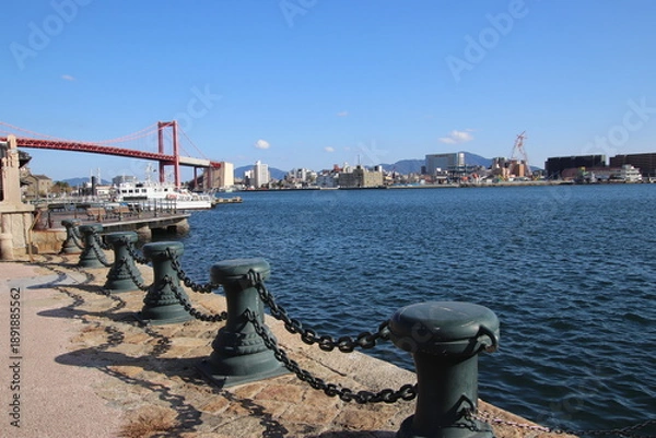 Obraz 北九州市の洞海湾風景