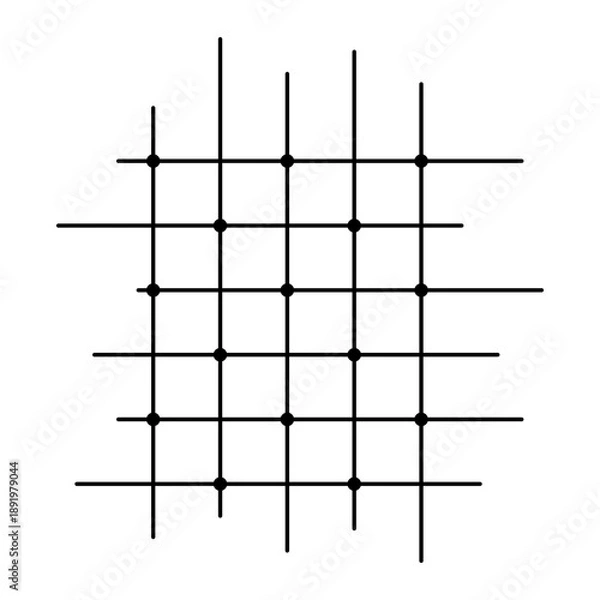 Obraz Abstract Geometric Grid Line Illustration