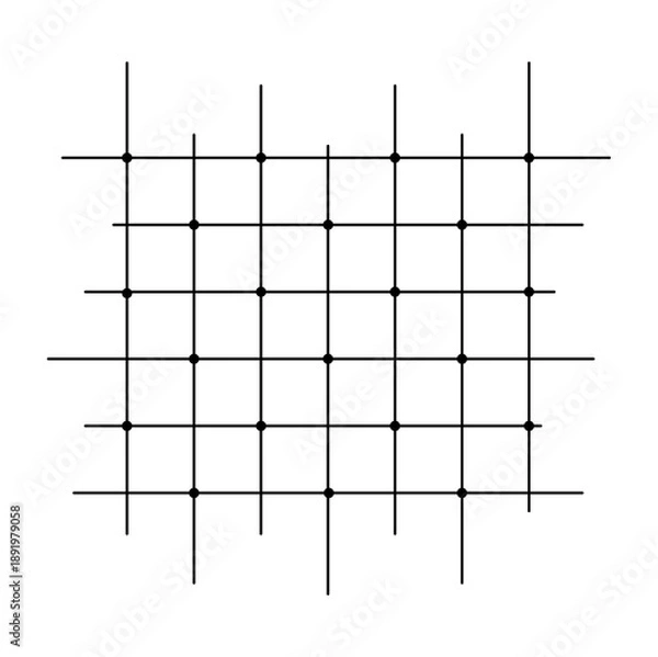 Obraz Abstract Geometric Grid Line Illustration