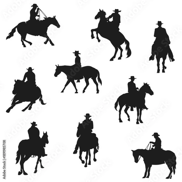 Obraz Silhueta de cowboy