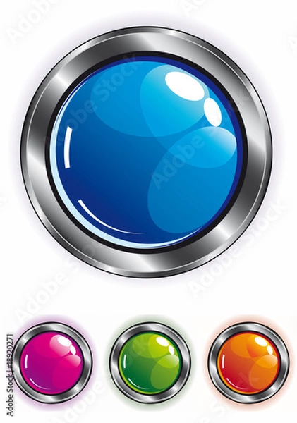 Obraz elegant shiny web button