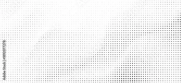 Fototapeta Halftone pattern with gradient effect and white space on background