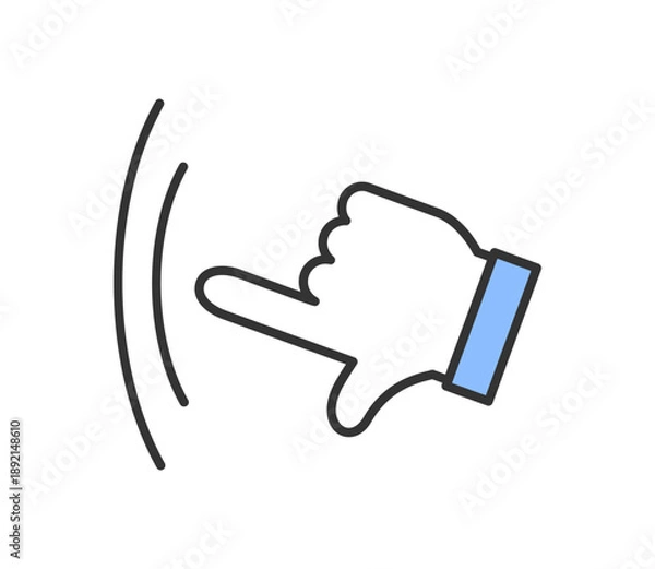 Obraz 指でスワイプするアイコンイラスト　ベクター