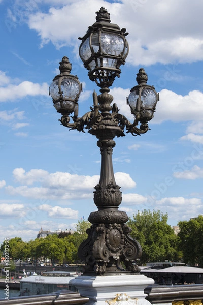 Obraz Réverbère pont Alexandre 3