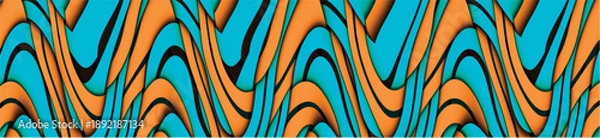 Fototapeta Multicolor geometric pattern Abstract psychedelic background. Vector illustration	