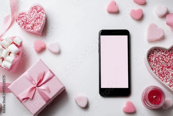 Obraz Valentine's Day Flat Lay