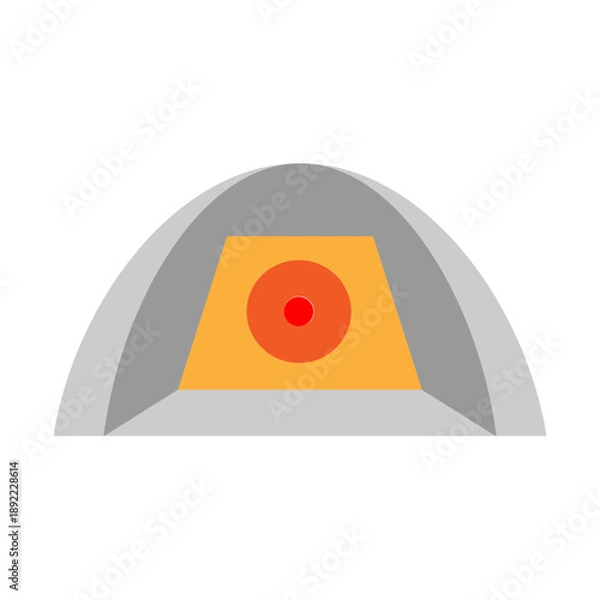 Obraz Golf Net Vector Flat Icon Design