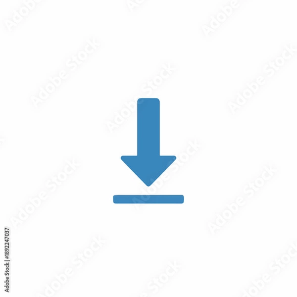 Obraz Download Icon Down Arrow