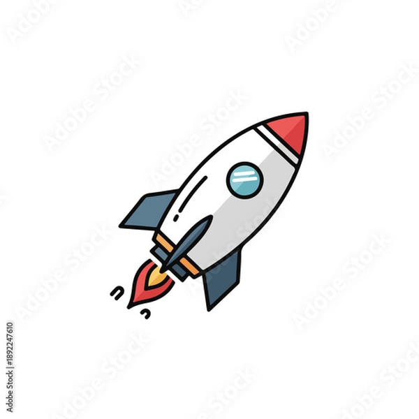 Obraz Rocket Icon Launch