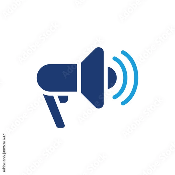 Obraz megaphone colored icon vector design good for web or mobile app