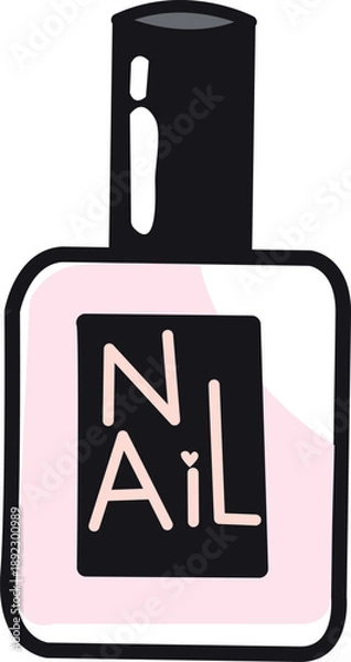 Obraz Hand Drawn Nail Palish Vector Design