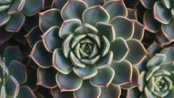 Fototapeta Succulent Plant Macro Close Up Pattern