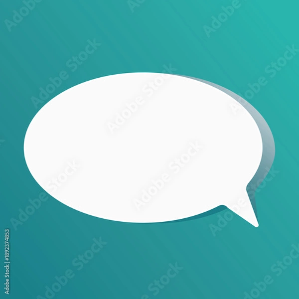 Obraz Speech bubble blank frame, text quote box, message