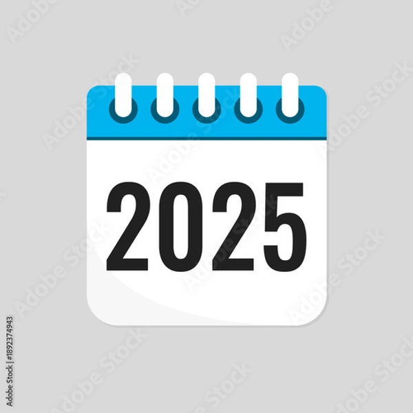 Obraz Vector template icon page calendar - year 2025