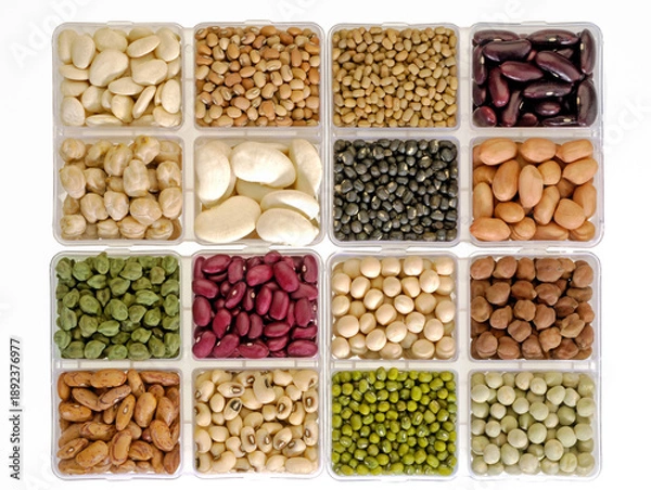 Fototapeta various pulses and beans
