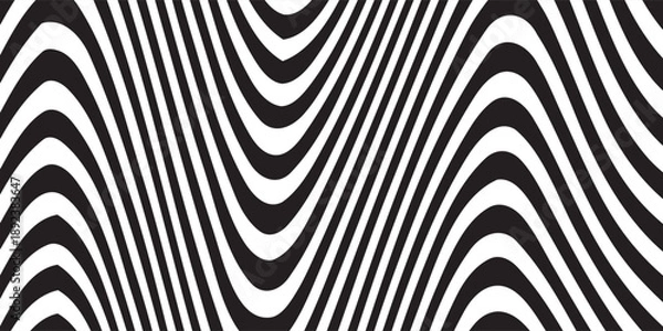 Obraz Abstract zig zag line wave background