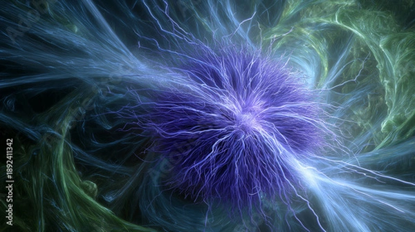 Obraz Interaction between atoms.