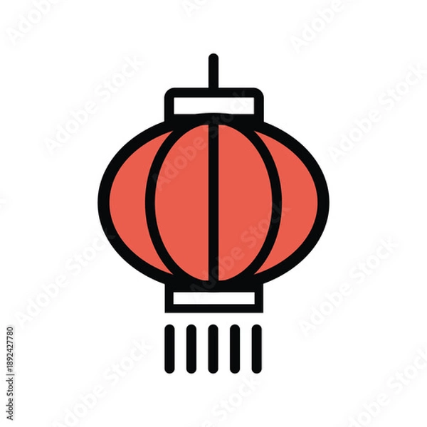 Obraz 3D light bulb icon with glowing red core and plug concept