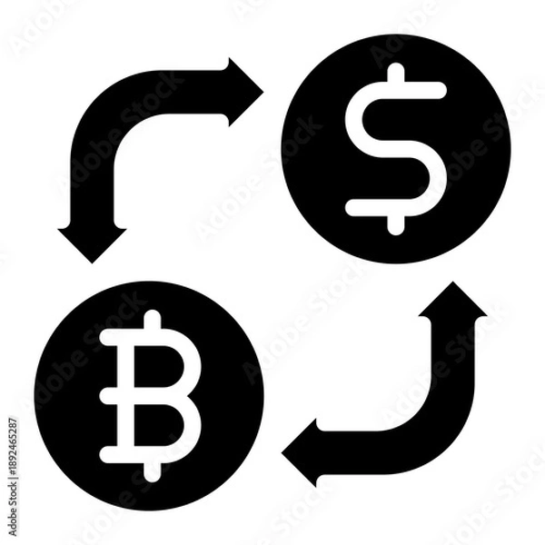 Obraz exchange icon vector