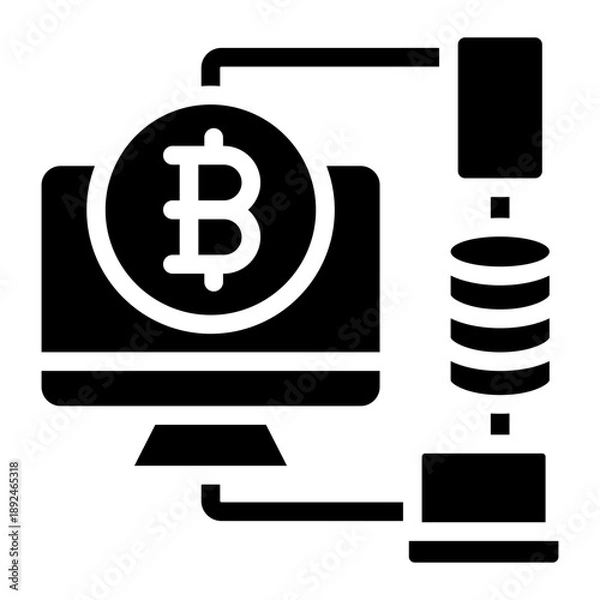 Obraz data network icon vector