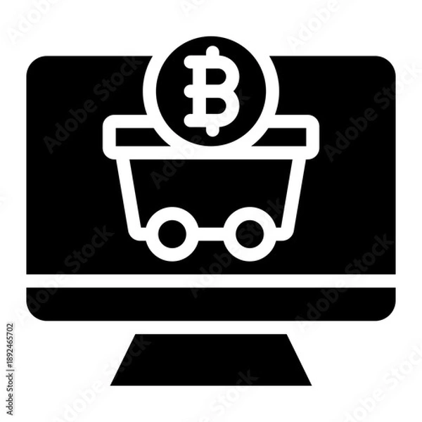 Obraz mining icon vector
