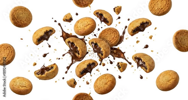 Obraz Chocolate biscuits 