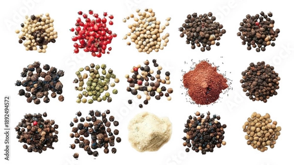 Obraz pine cones on white background