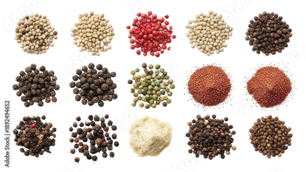 Obraz pine cones on white background