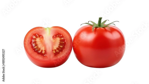 Obraz tomato isolated on white