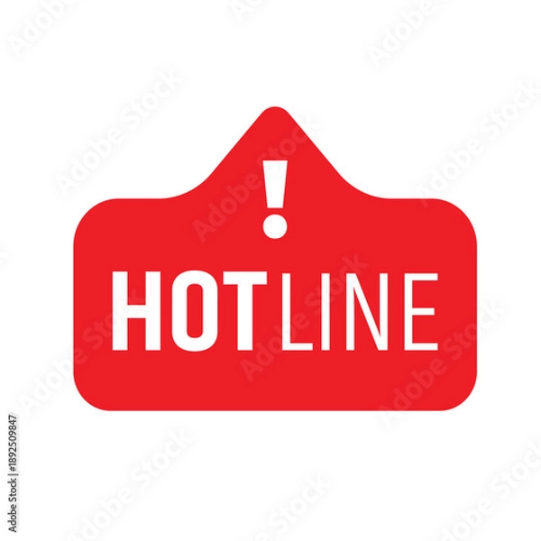 Obraz hot line icon
