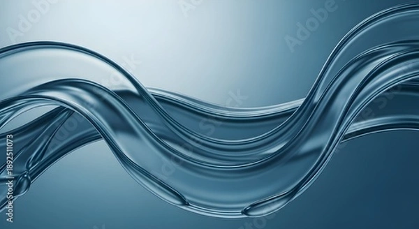 Fototapeta Abstract transparent blue background like wave patterns design