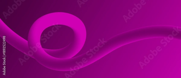 Obraz Purple Ribbon Flowing Motion
