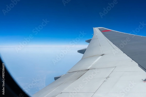 Obraz 飛行機から見る青空