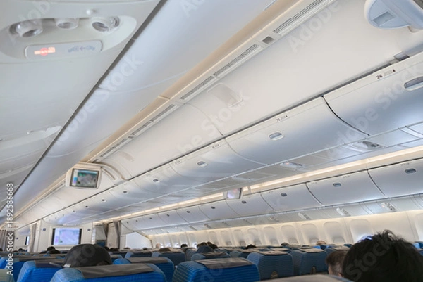 Obraz 飛行機　機内座席　エコノミー