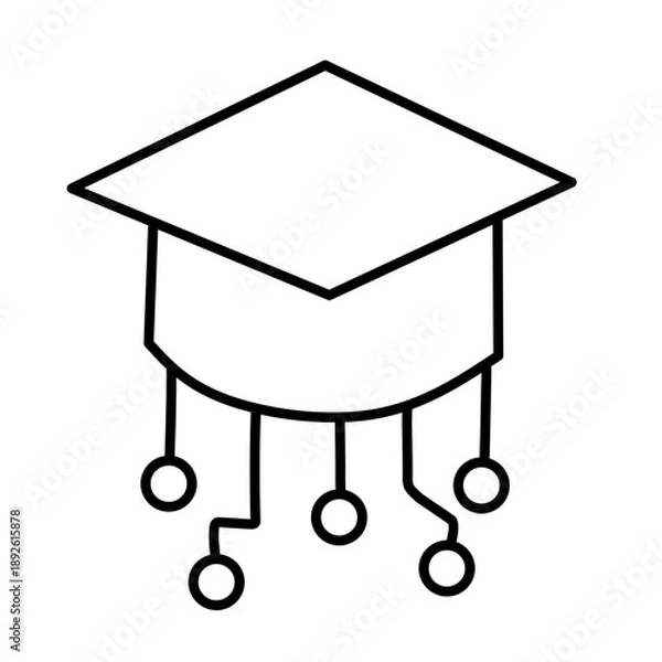 Obraz Higher education vector icon