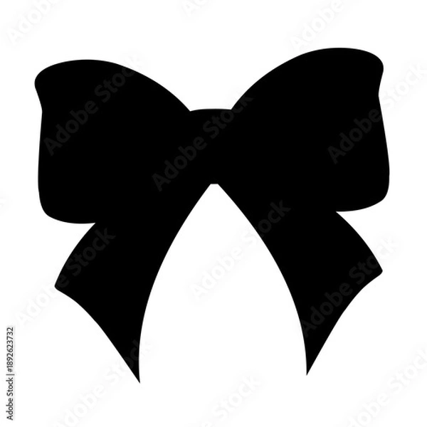 Obraz Ribbon vector silhouette