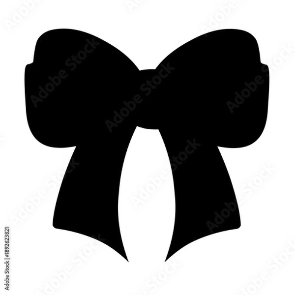 Obraz Ribbon vector silhouette