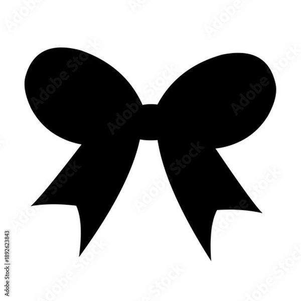 Obraz Ribbon vector silhouette