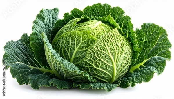 Fototapeta cabbage isolated on white background