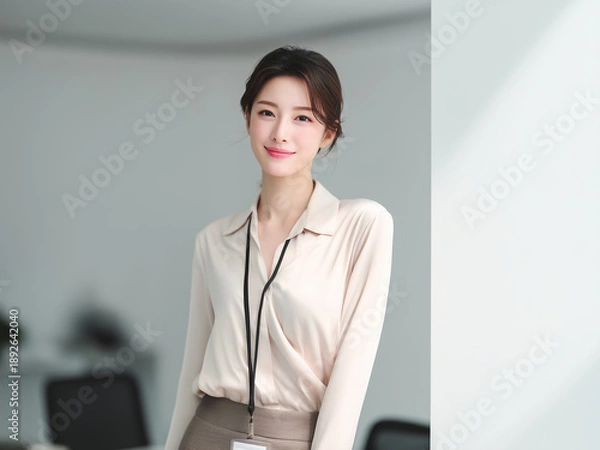 Obraz オフィスで働く女性