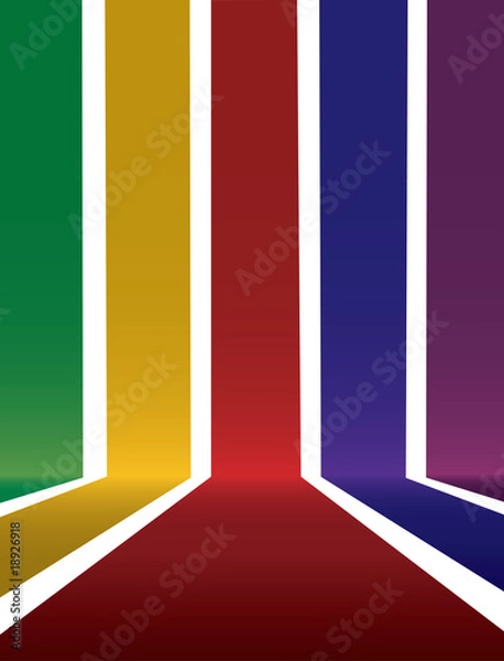 Obraz Falling stripes