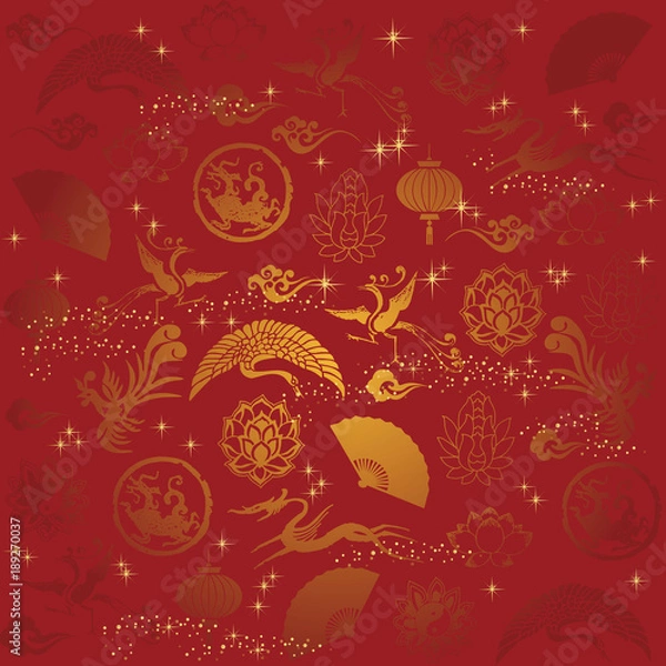 Obraz Chinese traditional element background