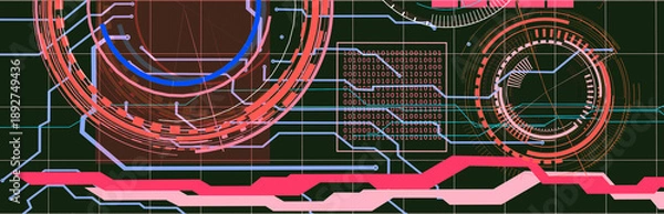 Fototapeta abstract technology background