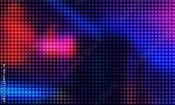 Fototapeta Abstract neon background, diode gradient, bright, cell.