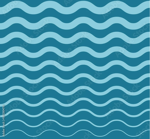 Fototapeta Abstract dark wave pattern. Seamless pattern. Green light and dark wave pattern for fabric. 