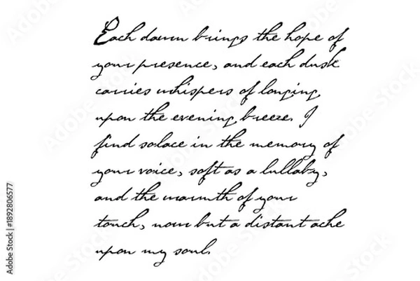 Obraz Vintage Ephemera Letter Overlay